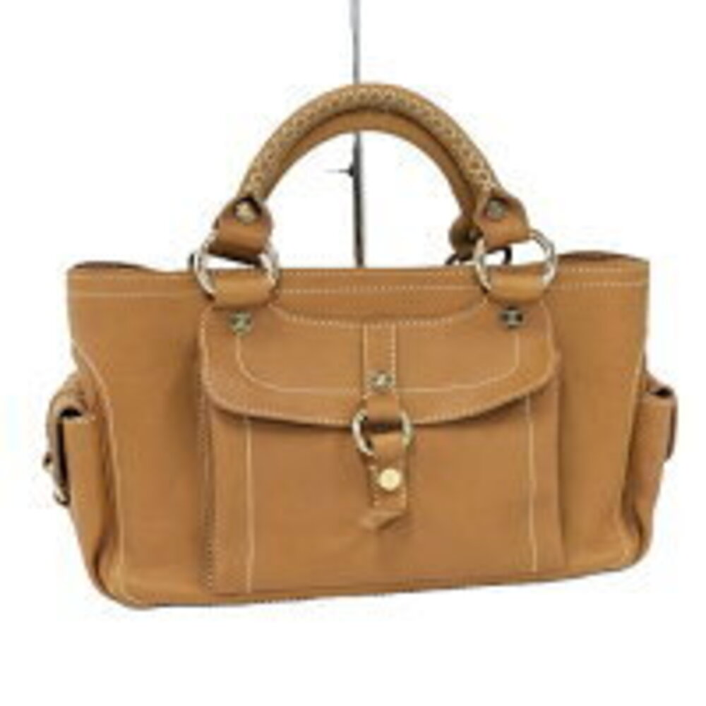 CELINE Boogie Bag Handbag Leather Brown